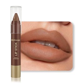 BINGBRUSH 2-in-1 Matte Lipstick & Lip Liner Set, Waterproof Long Lasting Makeup, All Skin Types (01#Morning Latte, 1 Count (Pack of 1))