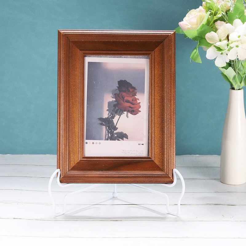 sourcing map 2pcs 6 Inch Plate Stand for Display, Iron