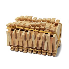 ModouString 10 pcs x Violin Bridges Fit for 4/4 or 3/4 violin Maple wood Baroque Style violin parts, white, vlnp-179-10pcs