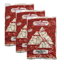 Pallares - Lima Beans - Peruvian beans - 15 oz/425g - Tradiciones Andinas - 100% Natural - 3 PACK