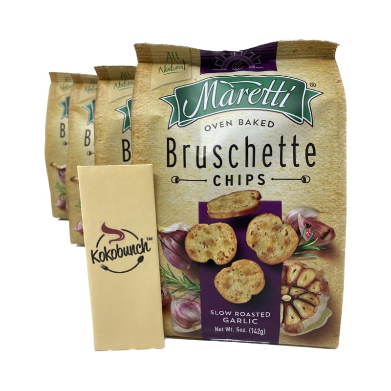 All Natural Bruschette Bruschetta Vegan Cracker Bruschettini Chips 4 PACK