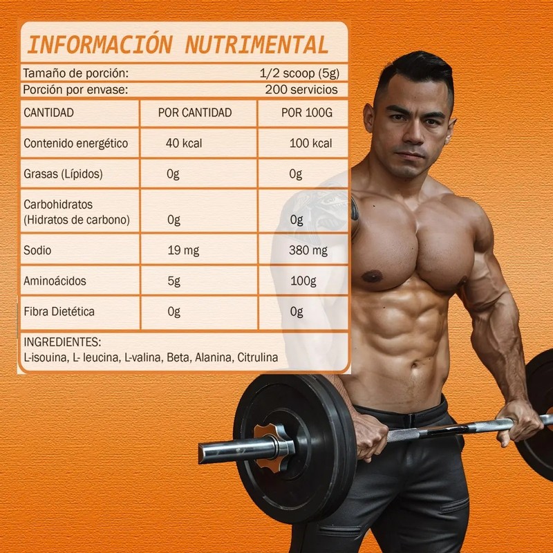 Aminoácidos En Polvo 1kg Promex 200servicios Varios Sabores