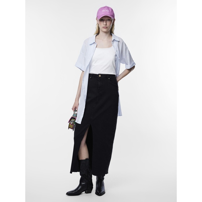 PIECES Female Denim Skirt PCJESSIE, black