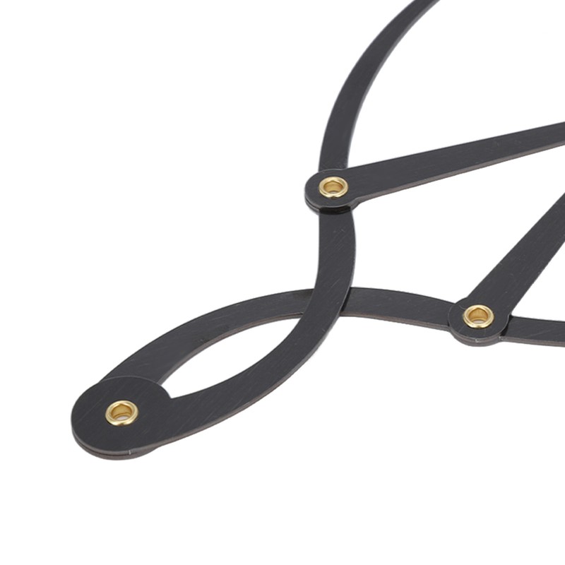Eyebrow Ruler Multifunctional Stainless Steel 3 Point Positioning Ruler for