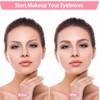 12 Pairs of Eyebrow Stencils + Eyebrow Shaper + Holder,