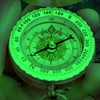 ANCLLO Camping Compass Metal Pocket Compass Copper Clamshell Compass Outdoor