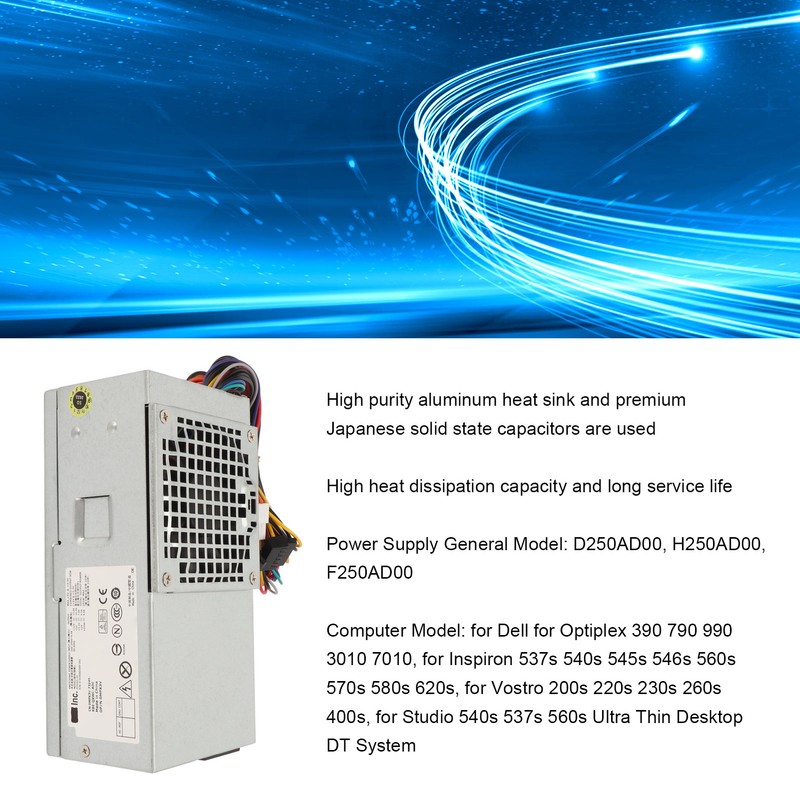 250W Computer Power Supply D250AD00 H250AD00 F250AD00 for DELL 390