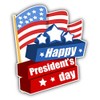 Zirni Happy Presidents Day 3D Sticker Decal Design