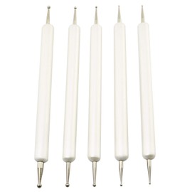 Longdex Embossing Stylus Set 5PCS 5 Size Double End Tracing Dotting Tool Stylus for Carbon Transfer Paper Mandala Rock Painting Pottery Clay Craft Embossing Art Nail Art