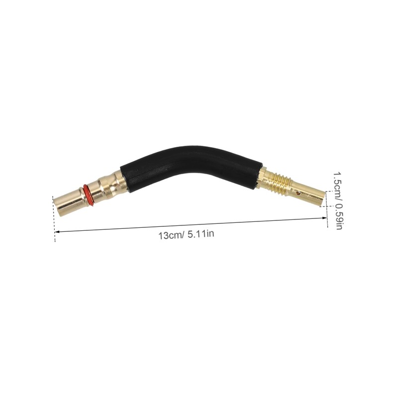NOLITOY Safe Welding Tube Accessory Curved Pipe for Gas Shielded