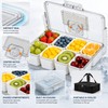 Chilled Snackle Box for Travel Snacks – Divided Insulated Serving