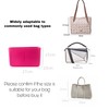 Mausouca Felt Purse Organizer with Zipped, Bag Organiser Insert for