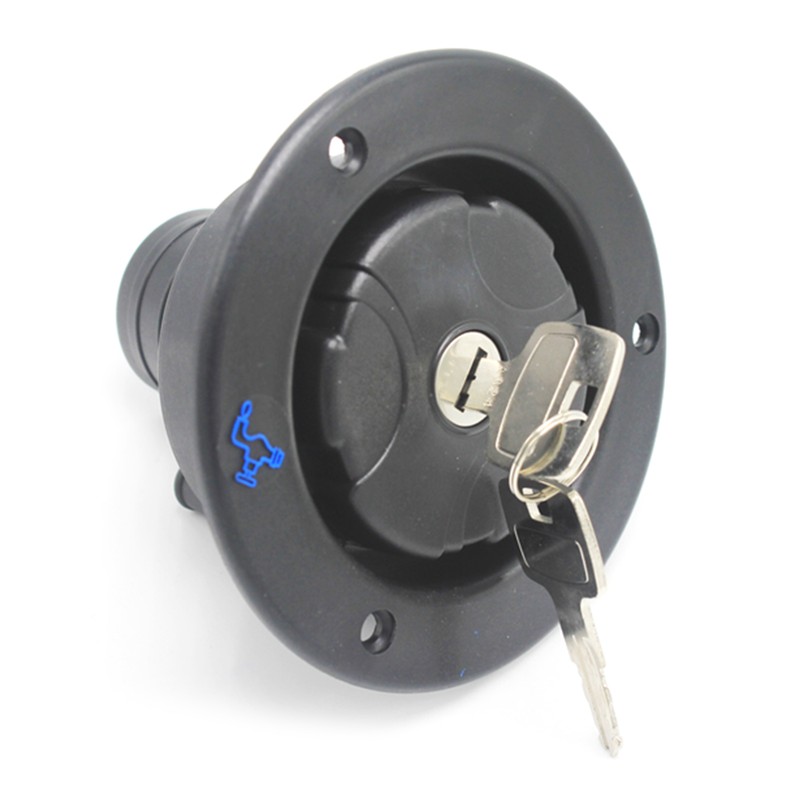 Gravity Freshwater Inlet Lockable Leakproof Water Filler Cap with 2
