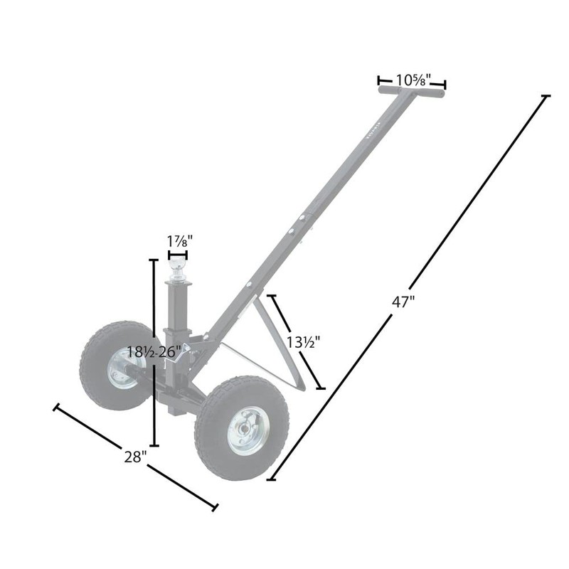 Elevate Outdoor Boat Trailer Dolly - 10" Pneumatic Tires -