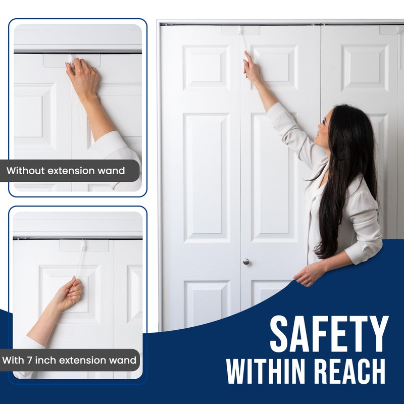 (2- Pack) - Safety Innovations Bi-fold Door Lock - Closet