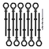 Helffer 10 Pack Eye Bolt, 1/4” x 5" T316 Stainless