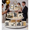Class of 2026 Graduation Cookie Stencils, 4X4In12Pcs Style-Congrat GRAD/Mortarboard/Diploma/Done/You Did