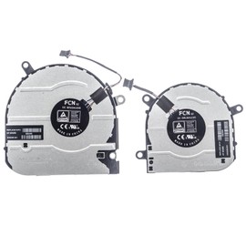 QRFAX Replacement CPU+GPU Cooling Fan for HP Envy X360 15M-EU 15M-ES 15T-ES 15Z-EU 15-EU TPN-W149 TPN-W150 DC5V Series EG50040S1-1C400-S9A EG50040S1-1C410-S9A M45465-001 M45466-001