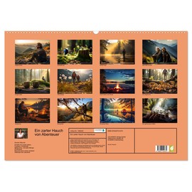 A Delicate Touch of Adventure (Wall Calendar 2026 DIN A2 Landscape), CALVENDO Monthly Calendar