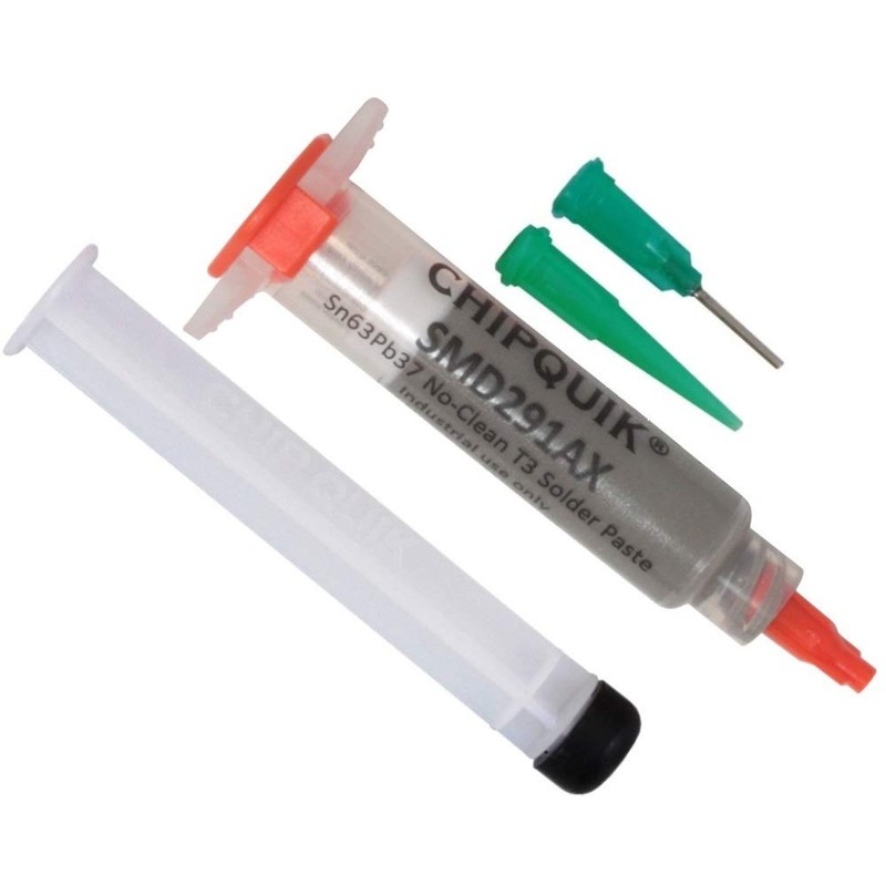 Chip Quik SMD291AX Solder Paste no clean 63Sn/37Pb in 5cc