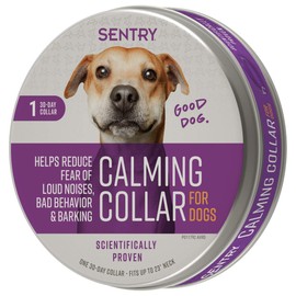 Sentry Calming Collar for Dogs, Anxiety Reducing Pheromone Collar, Releases Pheromones for 30 Days, Helps Calm During Loud Noises and Separation, 1 Count