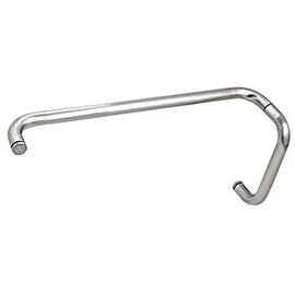 CRL"BM" Chrome 8" Pull Handle 18" Towel Bar Combination without Metal Washers