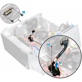 Deal4GO VGA Daughter Board Adapter Cable FP9X3 0FP9X3 Replacement for Dell OptiPlex 3040 3046 3050 5040 5050 7040 7050 (MT) Desktop, Black