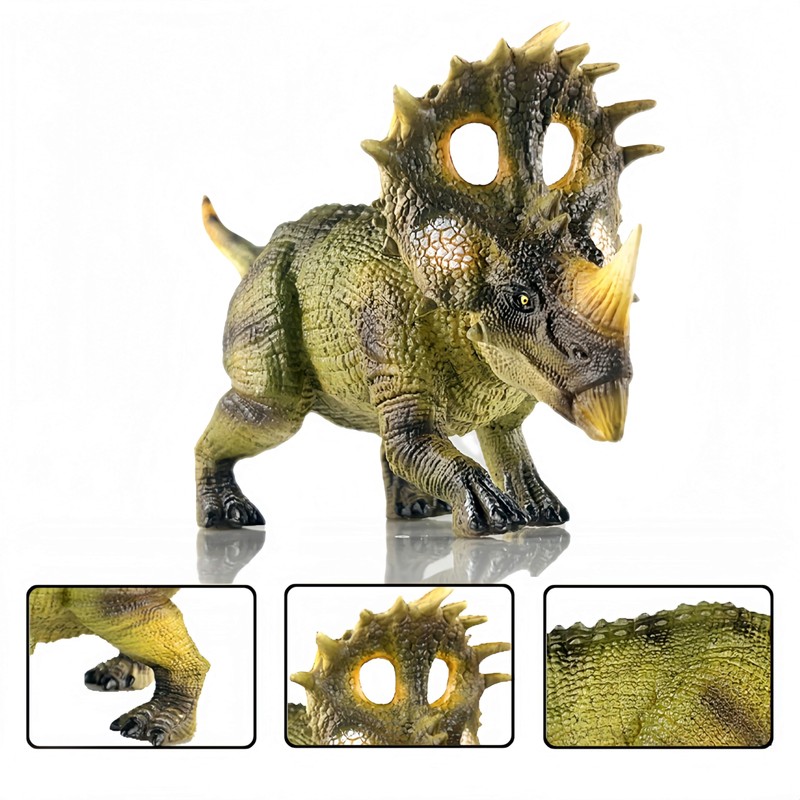 Gemini&Genius Triceratops Dinosaur Toy, Dino Toy Display for Kids