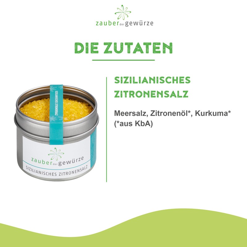 Zauber der Gewürze Sicilian Lemon Salt 1 Gift Box Spice