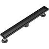 Neodrain 32 in Matte Black Linear Shower Drain- with 2-in-1
