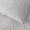 Vera Wang Waffle Pique Cotton Comforter Set, Queen, Grey