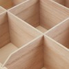 Relaxdays Tea Box, 9 Compartments, Wood, Tea Box with Viewing