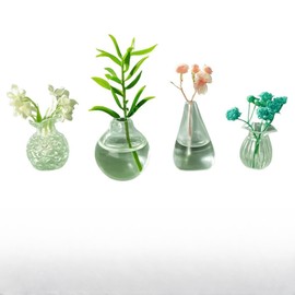 4PCS Mini Vase Magnets - Mini Ceramic Vase Refrigerator Magnets, 3D Ceramic Flower Vase for Fridge Magnets Kitchen Office Decoration Gifts