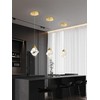 Crystal Pendant Light for Kitchen Island,Gold Chandelier Lights Fixture, Hanging