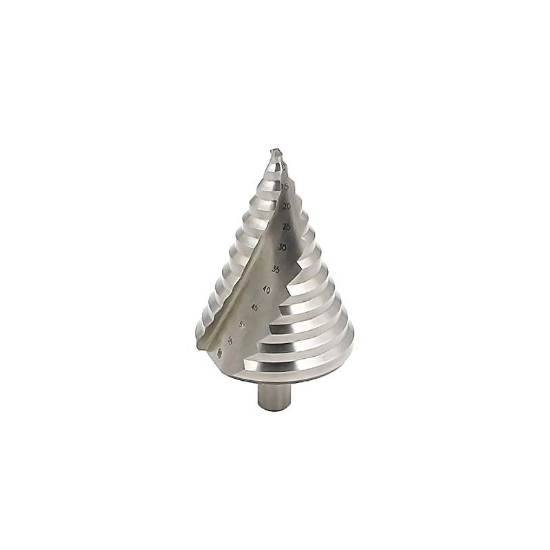 Mengshen Forstner 6-60mm Step Drill Bits Spiral Groove 12 Steps