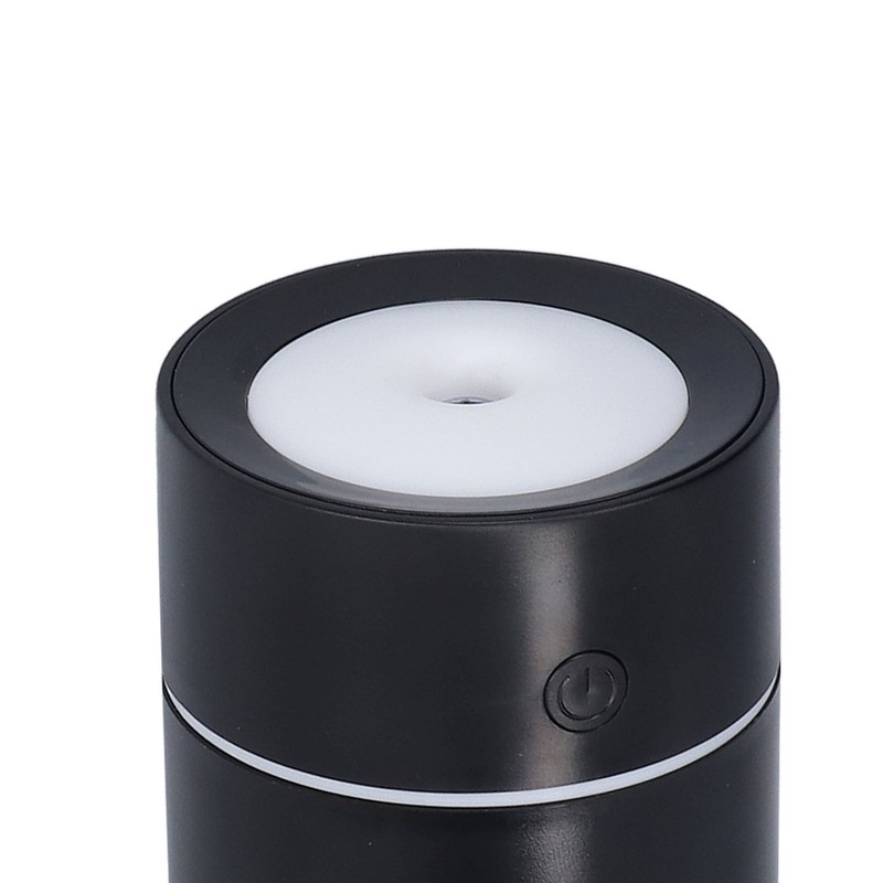 Colorful Mini Humidifier Desktop Car Air Humidifier Black USB Powered