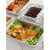NEEBAKE 50 Pack 8x6 Disposable Aluminum Pans with Lids Aluminum-Foil-Pans-Tin-Foil-Baking-Pans-Tin-Trays-Food-To-Go-Containers-for-Meal-Prep-Cooking-Roasting-Heating-Takeout