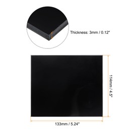 sourcing map 2pcs Welding Lens 5.24" x 4.5" Shade 13 Glass Replacement Welding Lenses Darkening Filter Plates for Welding Helmet, Black