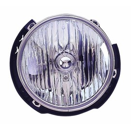 Right Headlight Assembly Compatible With Jeep Wrangler 2017 2016 2015 2014 2013 2012 2011 2010 2009 2008 2007 P-2372834