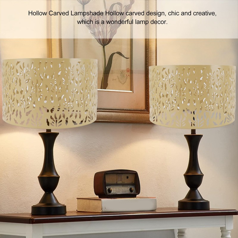 Metal Lamp Shades Hollow Carved Lampshade Modern Style Hollow Lampshade