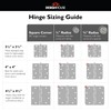Design House Door Hinge, 3.5 in x 3.5 in, 5/8