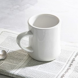 Syracuse New York white concave mug 400ml, concave mug 1p / 시라쿠스 뉴욕 화이트 오목 머그 400ml, 오목머그 1p