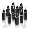 HARSKIYER 10ml Precision Tip Applicator Bottle, 10 Pcs Black Fine