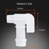 Toolazy 2-Pack of Spigot for 6 Gallon Container,3/4" White Plastic