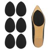 Makryn - Almohadillas antideslizantes para zapatos (3 pares), color negro