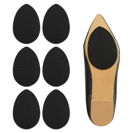 Makryn - Almohadillas antideslizantes para zapatos (3 pares), color negro