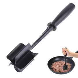 Meat Chopper, Ground Beef Masher with 5-Blade Head, Versatile High-Temp Heat-Resistant Hamburger Mince Masher, Non-Stick Mince Meat Masher for Hamburger Meat, Beef, Nylon Utensil Cookware