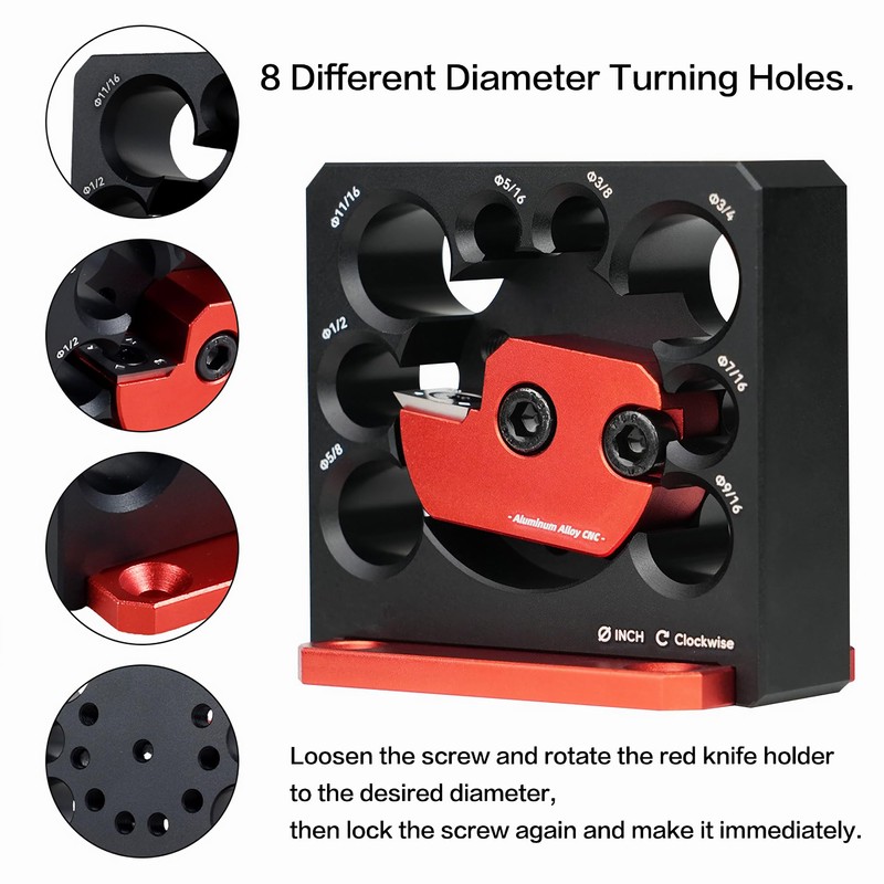 11pcs Dowel Maker Jig Kit, 5/16-3/4" Adjustable Electric Drill Milling