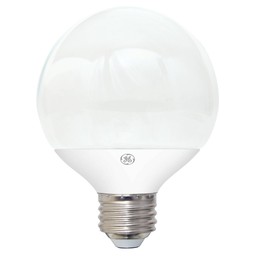 GE Lighting 234708 5.5W General Electric G25 Medium Base Frost Globe Light Bulb Soft White - 500 lumens & Pack of 2