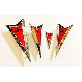 Pontiac Solstice Front/Rear Arrowhead Emblems Kit 4pcs